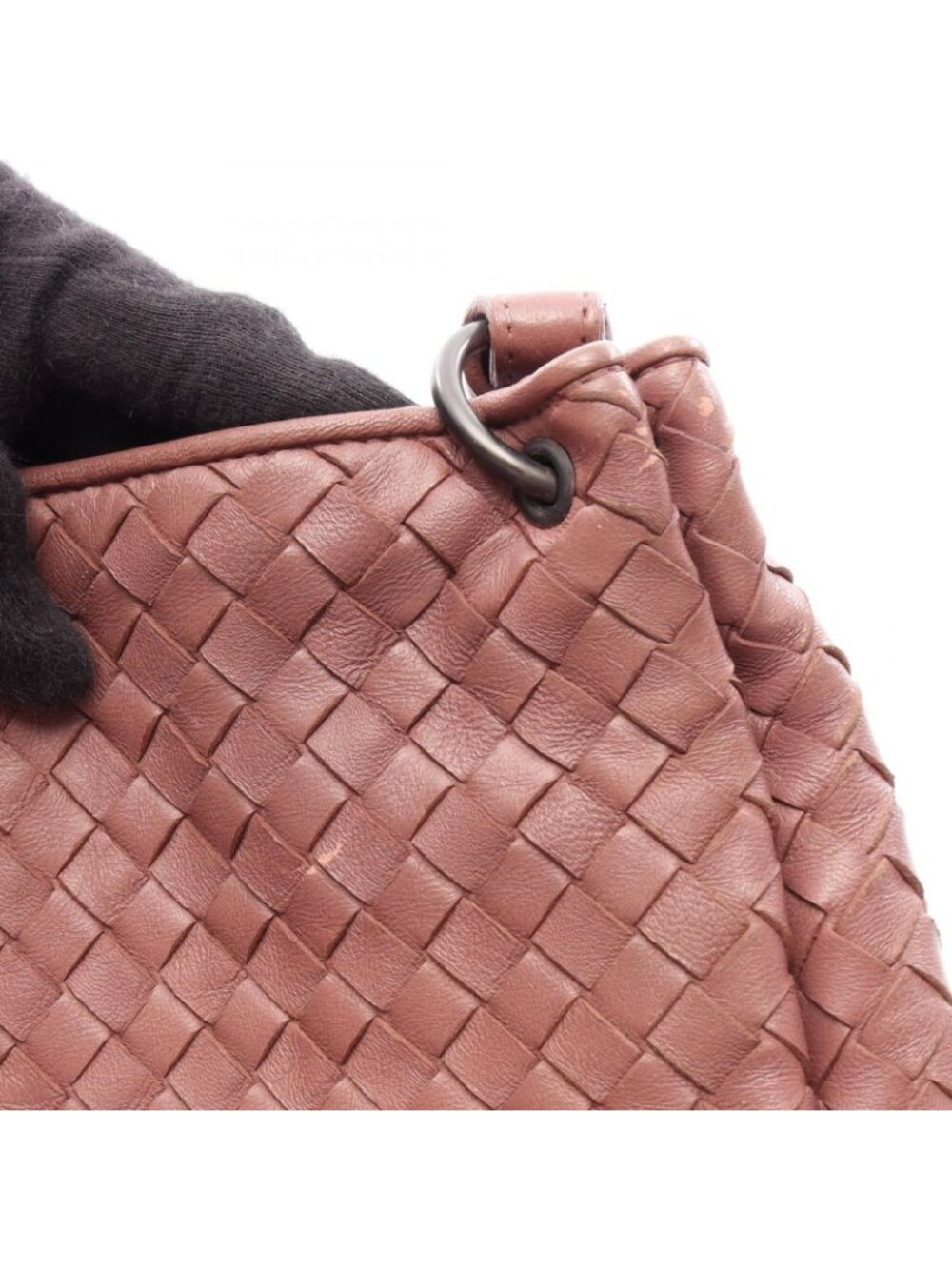 Bottega Veneta Tote Bag Intrecciato Pink Leather - Picture 9 of 12